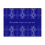Personalised Blue Pattern Postcard