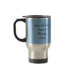 Personalised Blue Stainless Steel Architect Mug