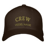 Personalised Boat Name Crew Hat Embroidered Hat