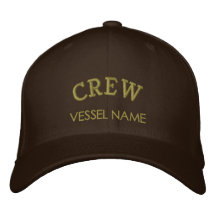 Personalised Boat Name Crew Hat Embroidered Hat