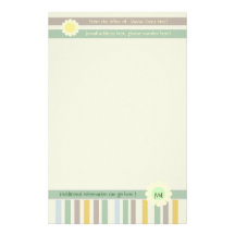 Personalised Bold Stripe Stationery