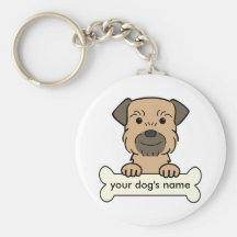 Personalised Border Terrier Key Chains