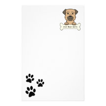 Personalised Border Terrier Personalized Stationery