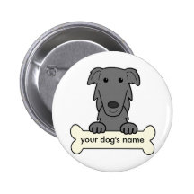Personalised Borzoi Pinback Button