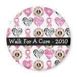 Personalised Breast Cancer Awareness Magnets