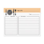 Personalised Bridal Shower Recipe Card
