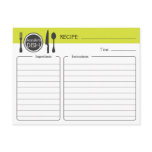Personalised Bridal Shower Recipe Card Postcards