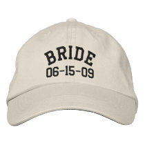 Personalised Bride Embroidered Hat