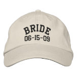 Personalised Bride Embroidered Hat embroidered hats