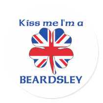 Personalised British Kiss Me I'm Beardsley