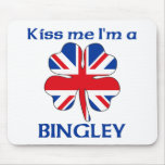 Personalised British Kiss Me I'm Bingley mousepads