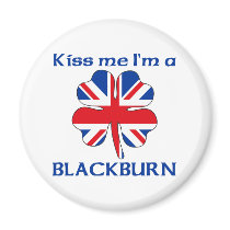 Personalised British Kiss Me I'm Blackburn