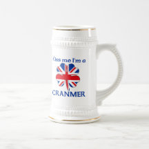 Personalised British Kiss Me I'm Cranmer Coffee Mugs