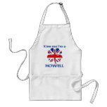Personalised British Kiss Me I'm Howell aprons
