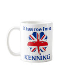 Personalised British Kiss Me I'm Kenning mugs