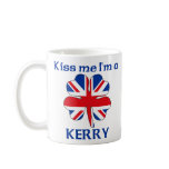 Personalised British Kiss Me I'm Kerry mugs