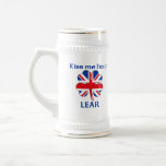 Personalised British Kiss Me I'm Lear mugs