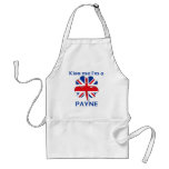 Personalised British Kiss Me I'm Payne aprons