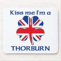 Personalised British Kiss Me I'm Thorburn Mousepad