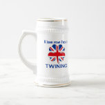 Personalised British Kiss Me I'm Twining mugs