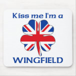 Personalised British Kiss Me I'm Wingfield mousepads