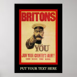 Personalised Britons Recruiting posters
