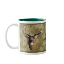 Personalised Camo Deer Mug