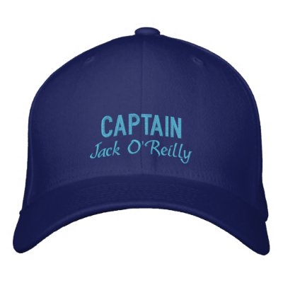 Personalised Captain's Embroidered Hat Personalised Captain's Embroidered Hat