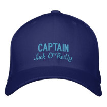 Personalised Captain's Embroidered Hat embroidered hats