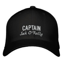 Personalised Captain's Embroidered Hat embroidered hats