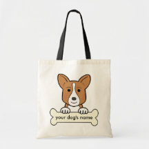 Personalised Cardigan Welsh Corgi Bag