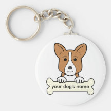 Personalised Cardigan Welsh Corgi Key Chains
