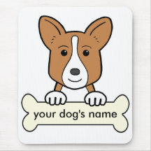 Personalised Cardigan Welsh Corgi Mousemats