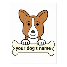 Personalised Cardigan Welsh Corgi Postcards