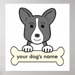 Personalised Cardigan Welsh Corgi posters
