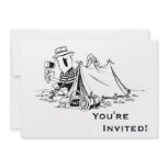 Personalised Cartoon Camp Out invitations