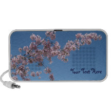 Personalised Cherry Blossom Doodle iPhone Speakers