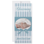 Personalised Christening Invitation for Baby Boy