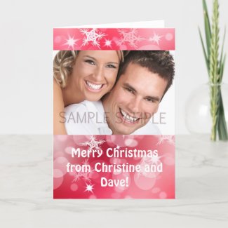 Personalised Christmas card card
