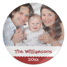 Personalised Christmas Custom Photo Plate