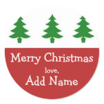 Personalised Christmas Tree Gift Sticker