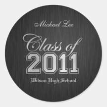 Personalised Class of 2011 Stickers (silver)
