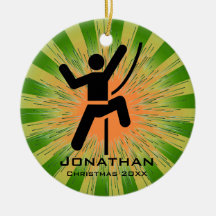 Personalised Climbing Ornament