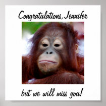Personalised Congratulations Decorations Poster