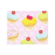 Personalised Cupcakes Canvas Prints