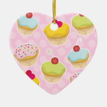 Personalised Cupcakes Christmas Ornaments