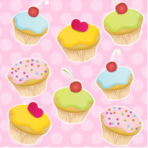 Personalised Cupcakes Cut Outs