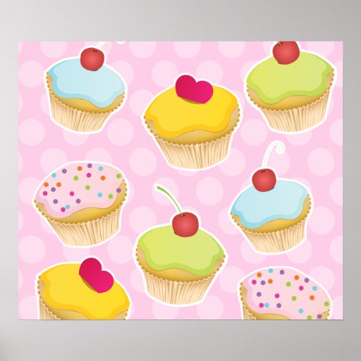 Personalised Cupcakes Poster