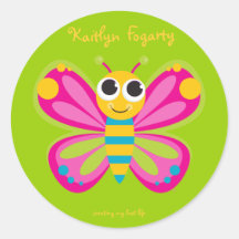 Personalised Cute Butterfly Stickers