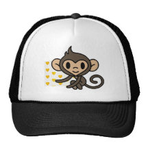 *!PERSONALISED!* cute monkey Hats